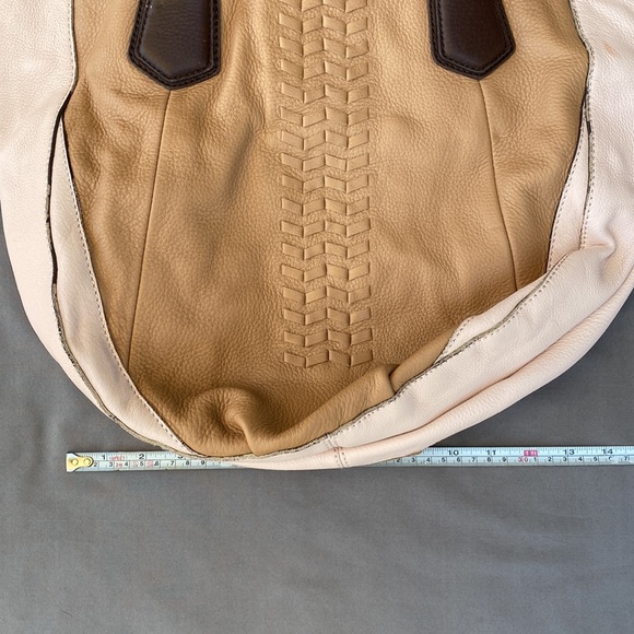 orYANY Sydney, Tan, Blush & Chocolate Pebbled Leather, Shoulder Bag - Picture 9 of 9